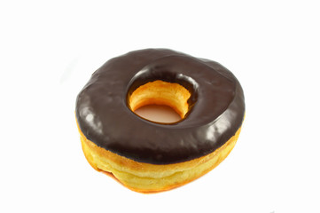 doughnut - Chocolate donut isolated on white background