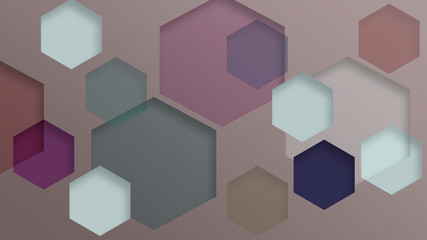 Abstract hexagons background. Hexagons art