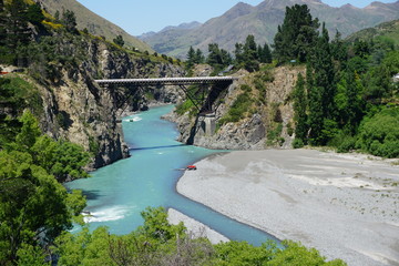 Waiau River New Zealand bungee jump