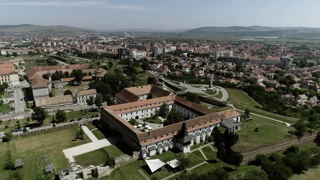 Aerial view of Alba Iulia