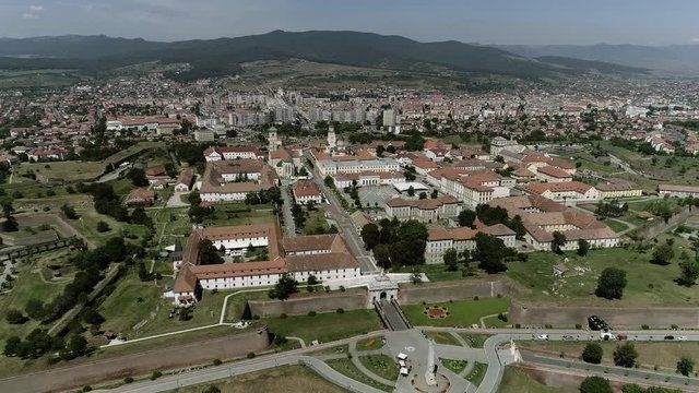 Aerial view of Alba Iulia