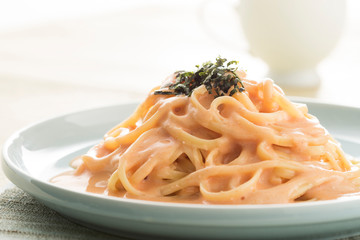 スパゲッティー　辛子明太子クリーム
