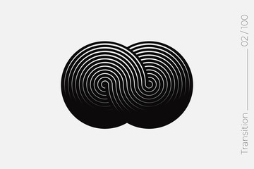 Universal Modern Halftone Geometric Shape. Vector Classical Design Element.