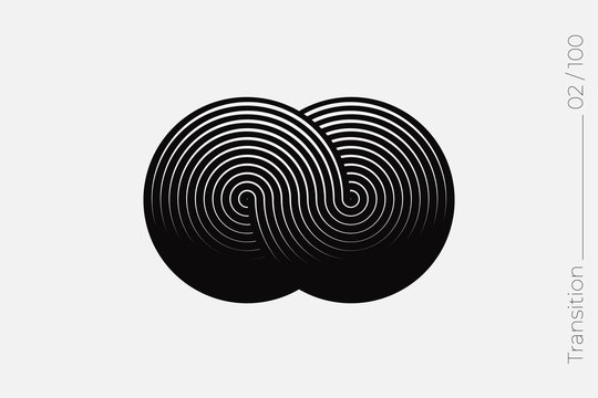 Universal Modern Halftone Geometric Shape. Vector Classical Design Element.