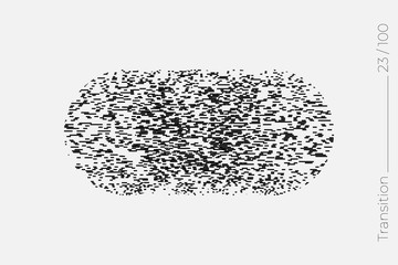 Universal Modern Halftone Geometric Shape. Vector Classical Design Element.