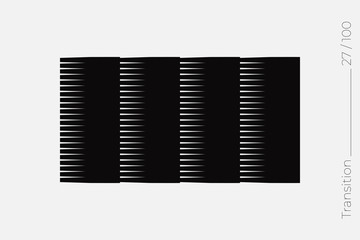 Universal Modern Halftone Geometric Shape. Vector Classical Design Element.