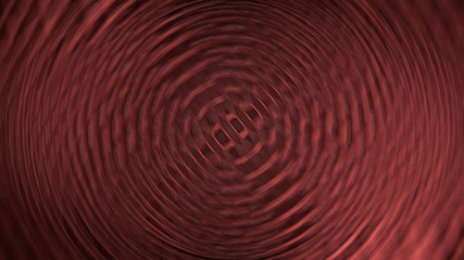 Abstract red geometric waves background. Circles wave texture