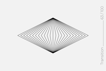 Universal Modern Halftone Geometric Shape. Vector Classical Design Element.