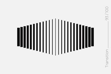 Universal Modern Halftone Geometric Shape. Vector Classical Design Element.