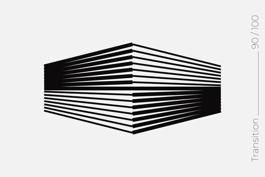 Universal Modern Halftone Geometric Shape. Vector Classical Design Element.
