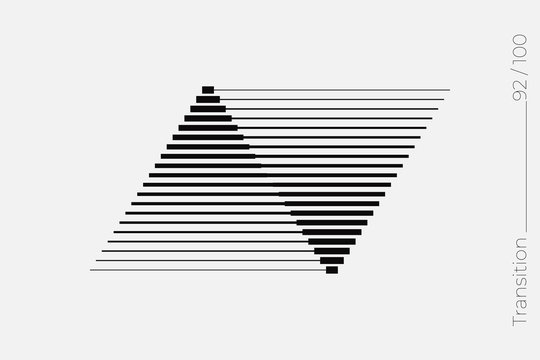 Universal Modern Halftone Geometric Shape. Vector Classical Design Element.