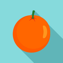 Whole grapefruit icon. Flat illustration of whole grapefruit vector icon for web design