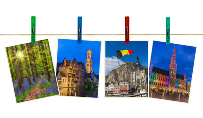 Belgium travel images (my photos) on clothespins
