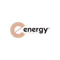 initial letter e  logo design with circle sunlight vector  illustration