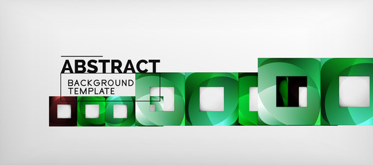 Background with color squares composition, modern geometric abstraction design for poster, cover, branding or banner