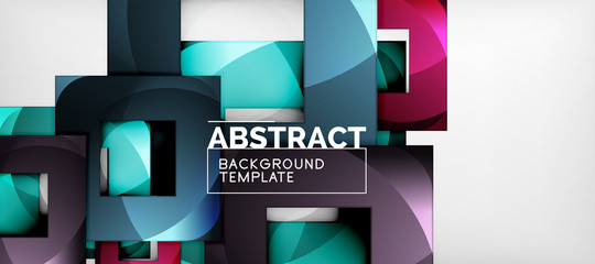 Abstract squares geometric background can be used in cover design, book design, website background