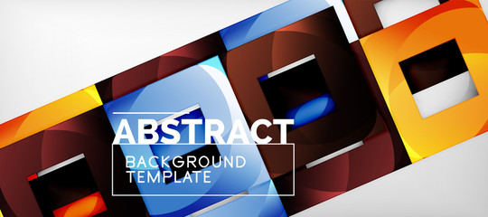 Abstract squares geometric background can be used in cover design, book design, website background