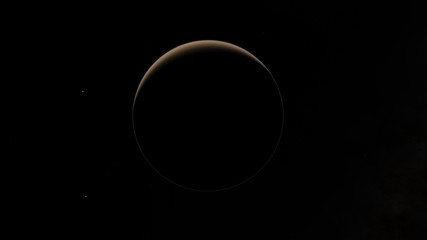 Mars high resolution image, 4k. Mars is a planet of the solar system. Sunrise with lens flare. Elements of this image furnished by NASA. © Cepheia