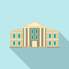 Fototapeta premium Supreme courthouse icon. Flat illustration of supreme courthouse vector icon for web design