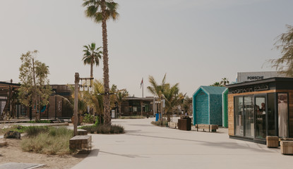 DUBAI, UAE : La Mer in Dubai, UAE, as seen on Januaru 04, 2019. It is a new beachfront district with shopping and restaurants in Jumeirah