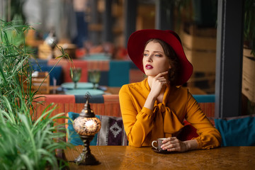 portrait of sensual young girl