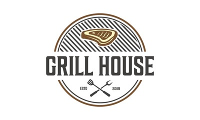 BBQ company with grill logo