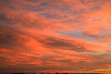 Fototapeta premium beautiful sunset sky