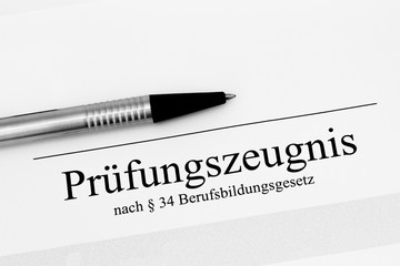 Prüfungszeugnis