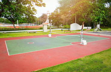 Fototapeta premium Sepak Takraw court sport outdoor for for playing sepak takraw ball