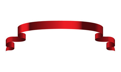 Ribbon high detailed shiny color. Vector illustration.