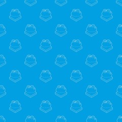 CO2 cloud pattern vector seamless blue repeat for any use