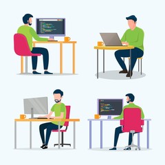 Young programmers team code the website