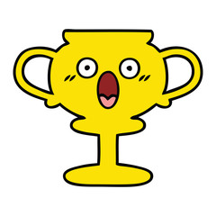 Fototapeta premium cute cartoon trophy