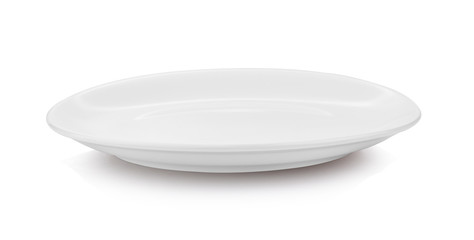plate on white background.
