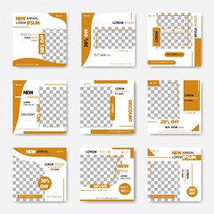 Editable Instagram Post template. Social Media Banners for Digital Marketing	