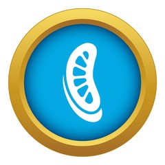 Sweet jelly icon blue vector isolated on white background for any design