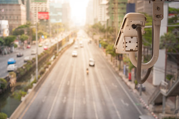 Traffic camera observes vehicular traffic on a road