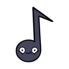 cute cartoon musical note