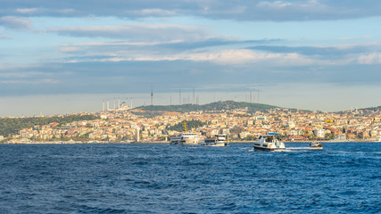 Fototapeta na wymiar Istanbul city skyline in Istanbul city, Turkey