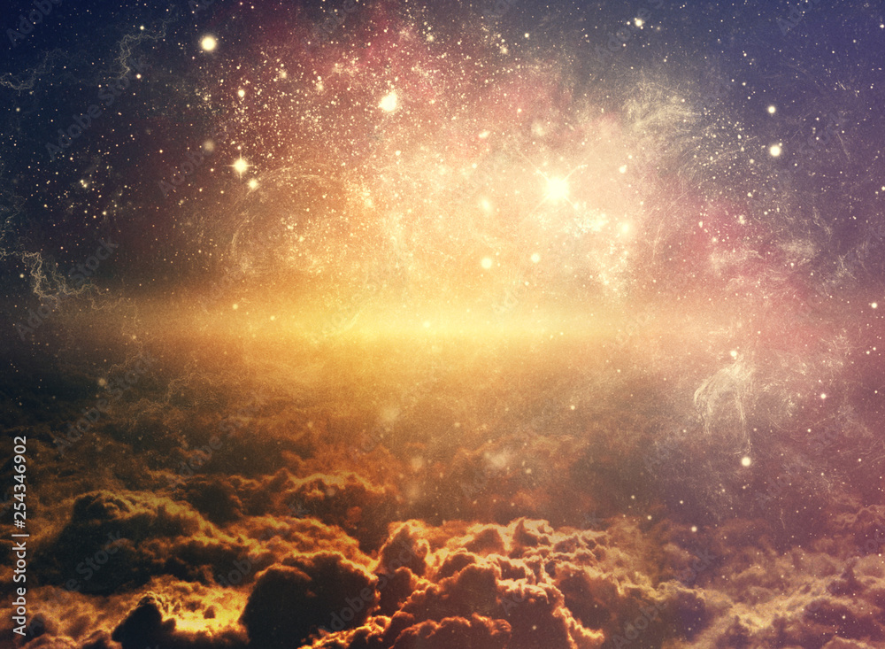 Canvas Prints abstract space nebula for powerful concept