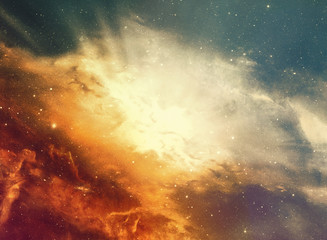 Fototapeta na wymiar Abstract space nebula for powerful concept