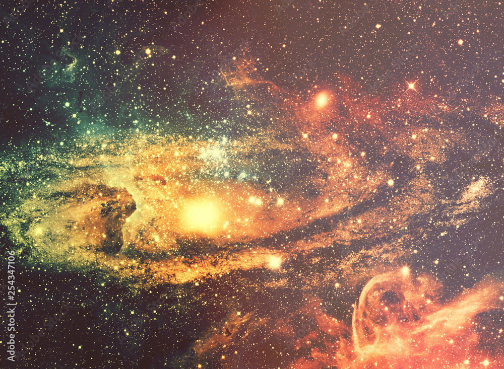 Canvas Prints abstract space nebula for powerful concept