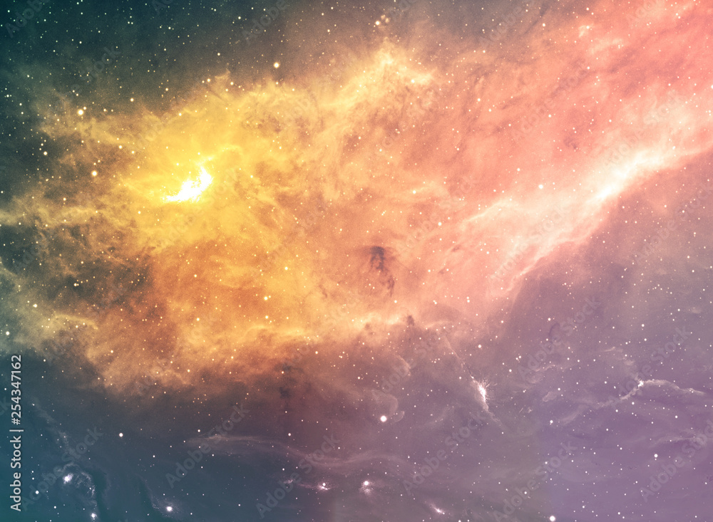 Canvas Prints abstract space nebula for powerful concept