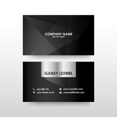 Fototapeta premium Creative and elegant double sided business card template. Simple and clean design. Creative corporate identity .