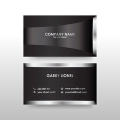 Creative and elegant double sided business card template. Simple and clean design. Creative corporate identity .