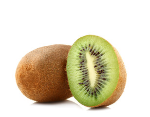 Obraz premium Tasty kiwi fruit on white background