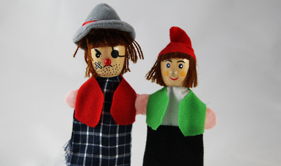 and colorful finger puppets