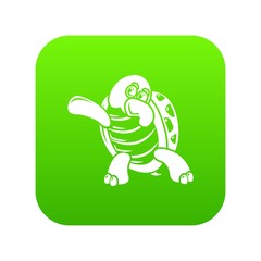 Dancing turtle icon. Simple illustration of dancing turtle vector icon for web