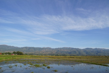 Inle lake in Myanmar