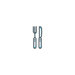 Cutlery icon design. Gastronomy icon vector illustration